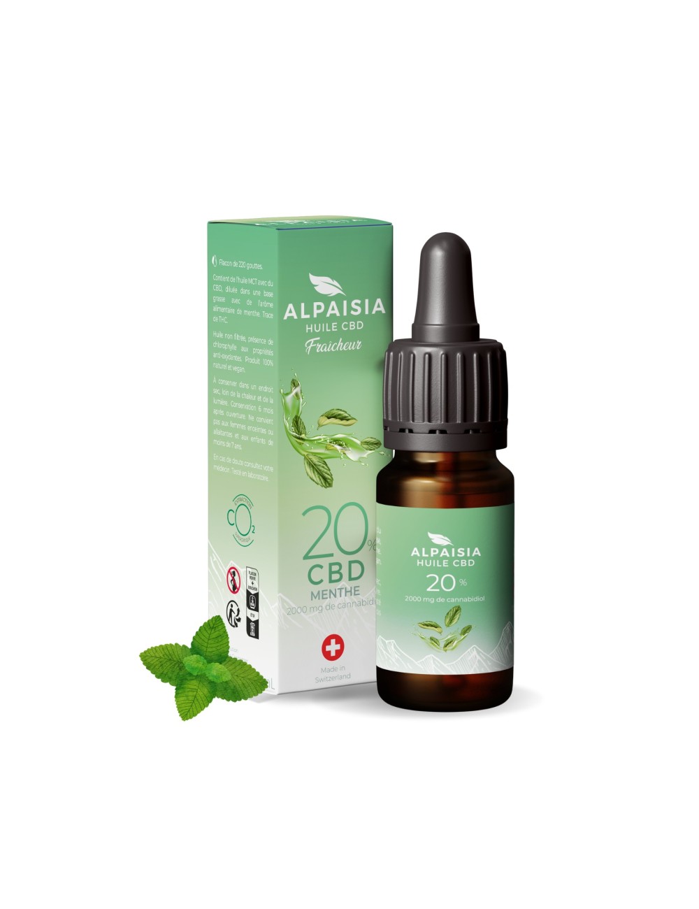 CBD-Öl 20% Breitspektrum Minze | ALPAISIA