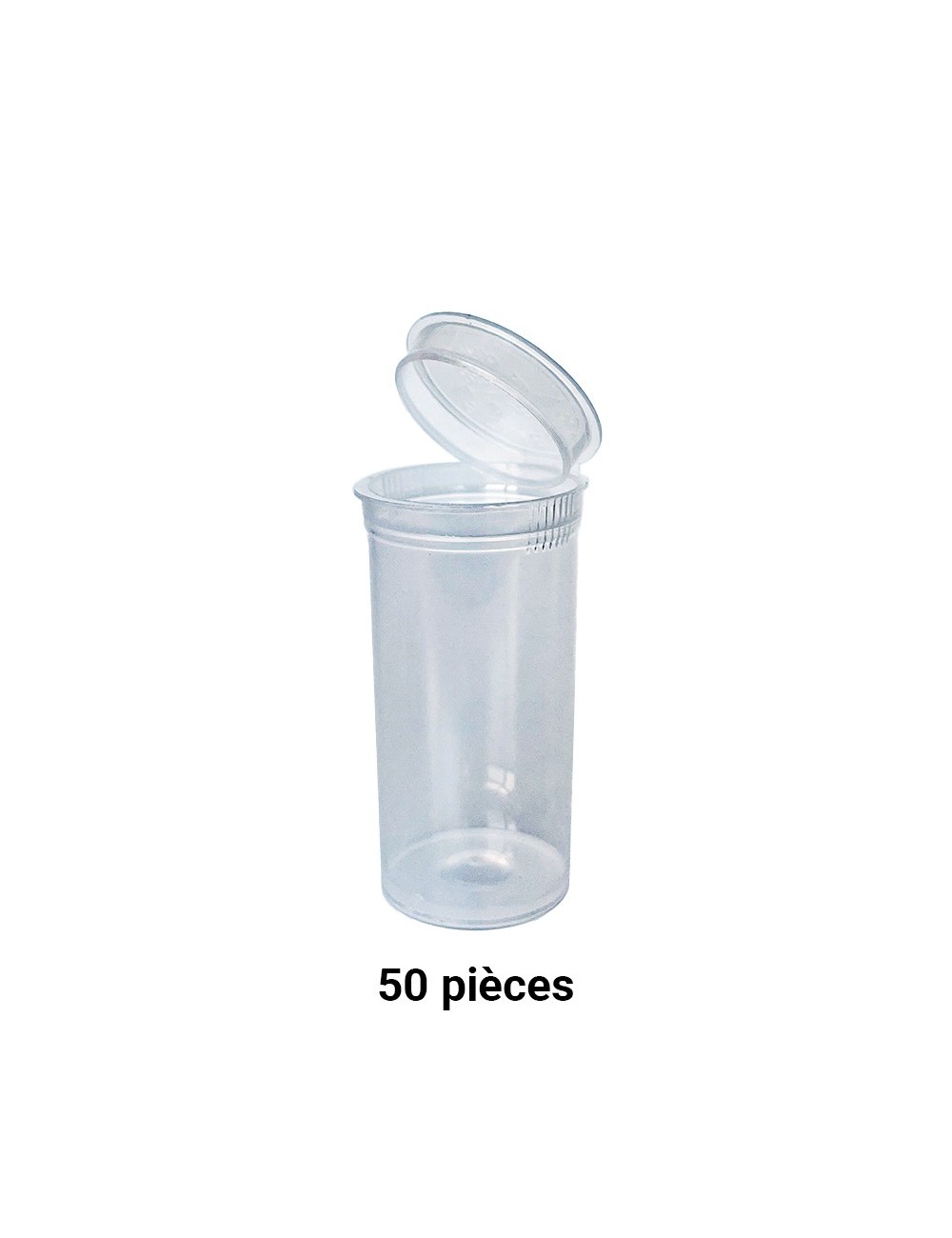 Durchsichtiger Pop-Topf 50ml - 50 Stück