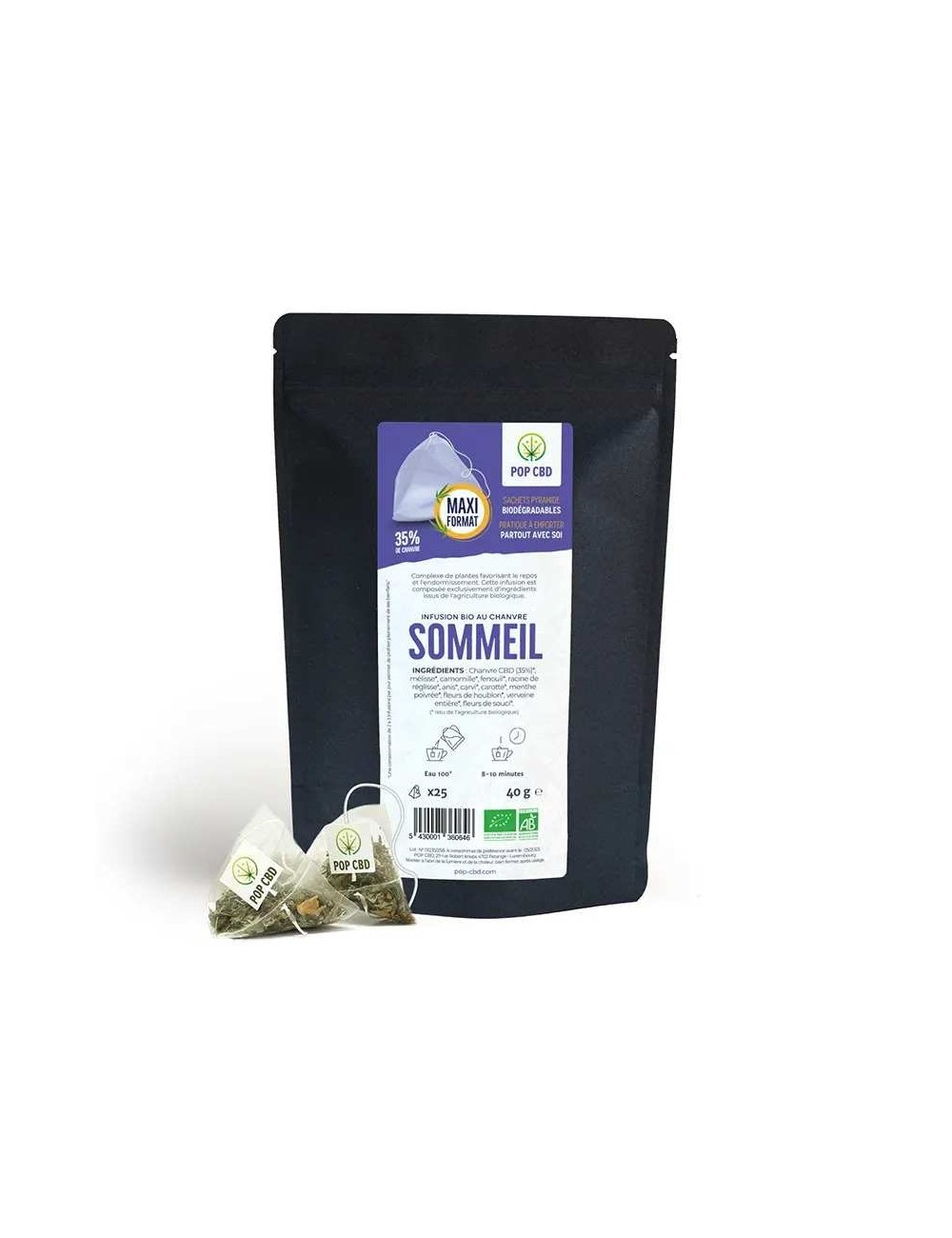 Bio-CBD-Schlaftee - Teebeutel | POP CBD