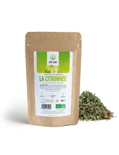 Bio-CBD-Kräutertee mit Zitrone | POP CBD