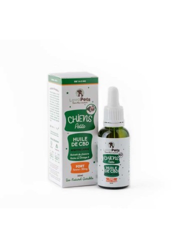 CBD-Öl Bio 50mg Breitspektrum für kleine Hunde | LOVAPETS