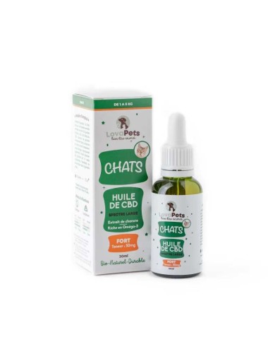 CBD-Öl Bio 50mg Breitspektrum für Katzen | LOVAPETS