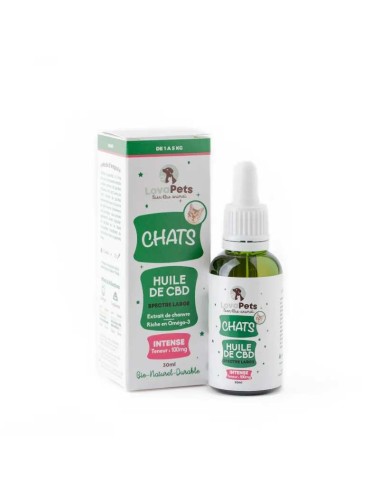CBD-Öl Bio 100mg Breitspektrum für Katzen | LOVAPETS
