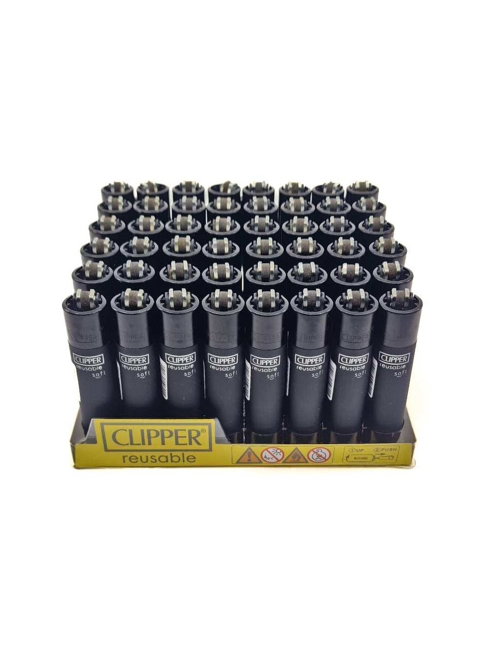 NACHFÜLLBARES SOFT-FEUERZEUG - 48er-Set | CLIPPER