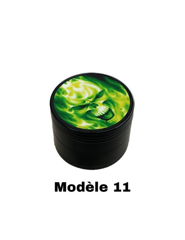 Grinder 50mm grüne Totenköpfe | FARO