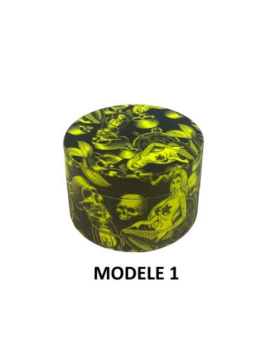 Grinder 50mm grüne Totenköpfe | FARO