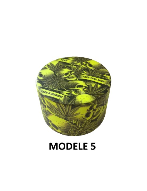 Grinder 50mm grüne Totenköpfe | FARO