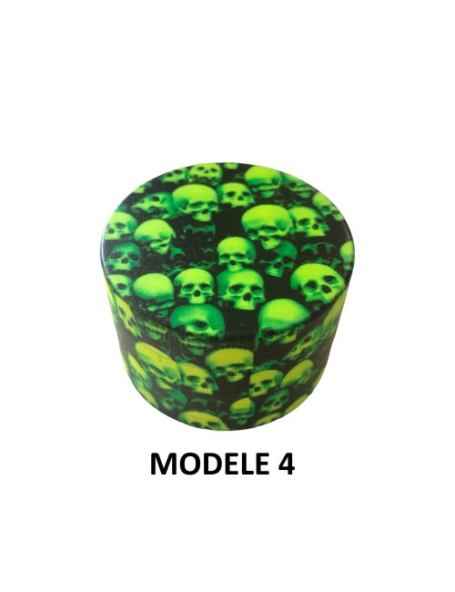 Grinder 50mm grüne Totenköpfe | FARO