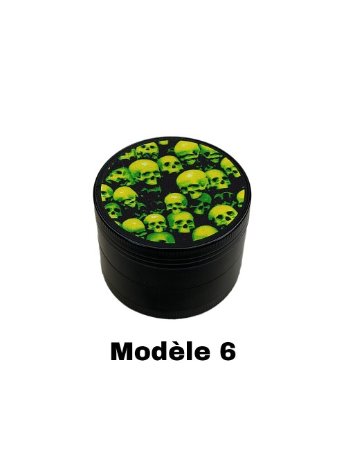 Grinder 50mm grüne Totenköpfe | FARO