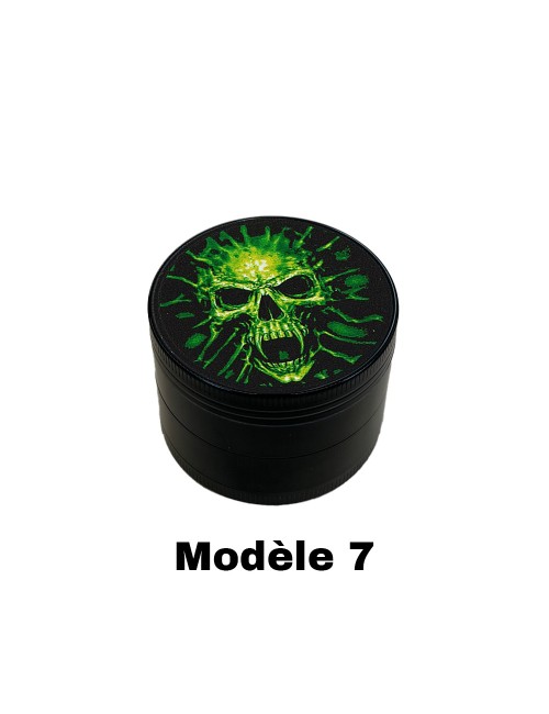 Grinder 50mm grüne Totenköpfe | FARO