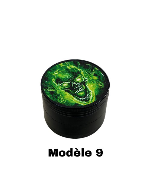 Grinder 50mm grüne Totenköpfe | FARO
