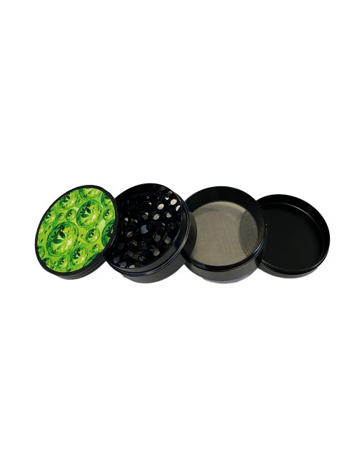 Grinder 50mm grüne Totenköpfe | FARO