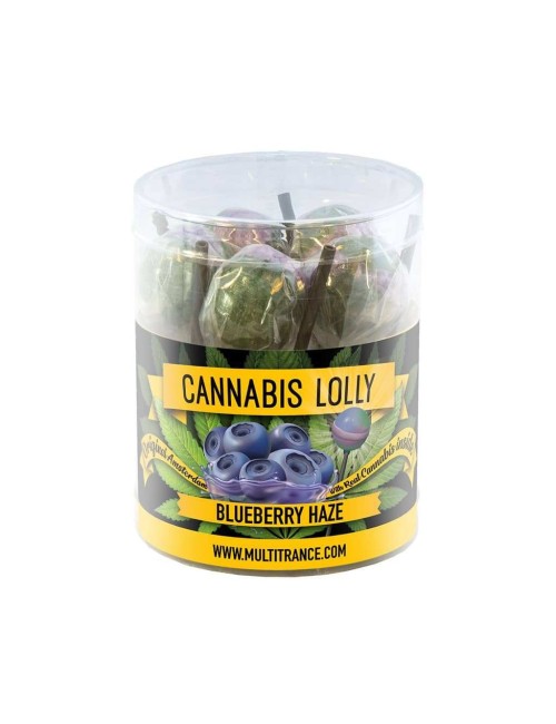 Blaubeere-Cannabis-Lutscher - 10 Stück | MULTITRANCE