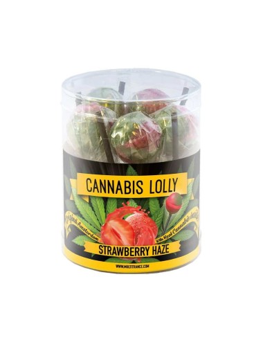 Erdbeer-Cannabis-Lutscher - 10 Stück | MULTITRANCE