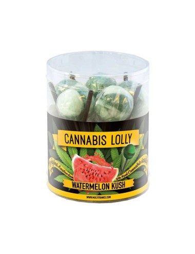 Wassermelonen-Cannabis-Lutscher - 10 Stück | MULTITRANCE