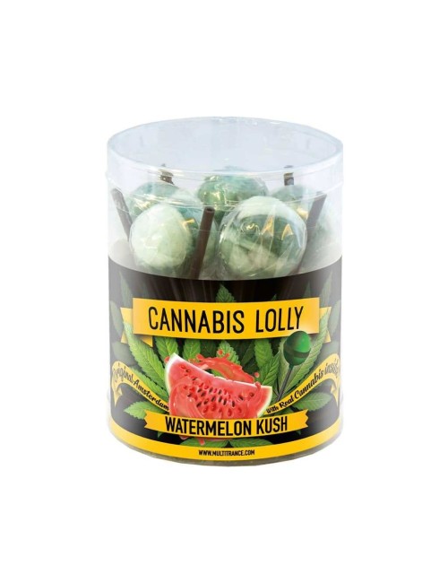 Wassermelonen-Cannabis-Lutscher - 10 Stück | MULTITRANCE