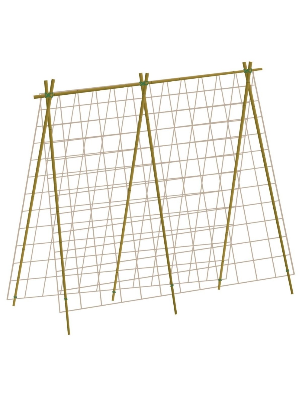 Natürliches Bohnen- und Erbsennetz 1,8 m x 1,8 m